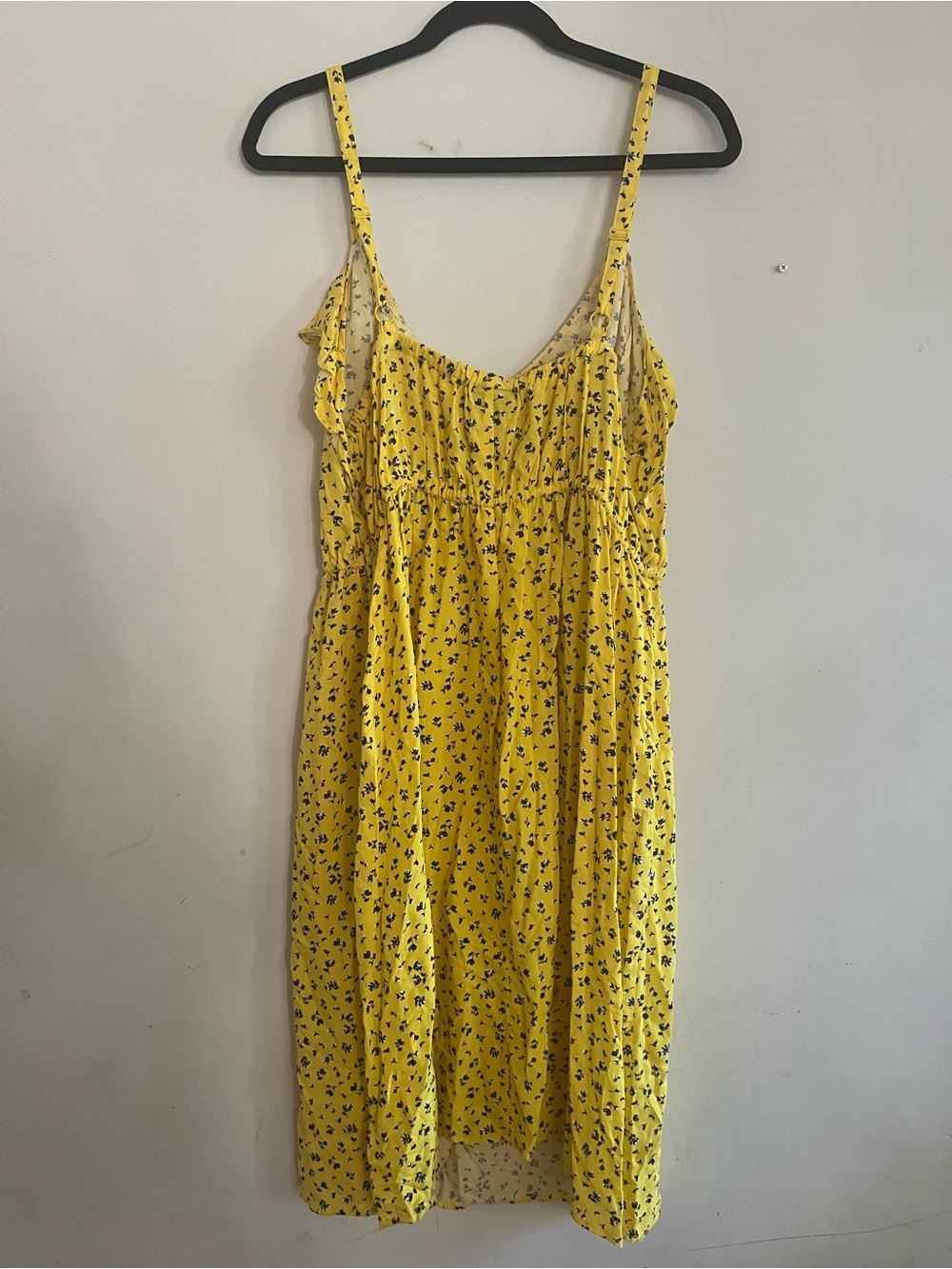 Torrid Yellow Floral Mini Dress 2X Ruffle Sundress Vacation Romantic - Picture 6 of 8